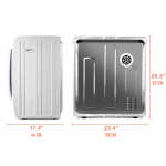 EUHOMY COMPACT 2.65 CU.FT DRYER 1400W | CD-9 - Image 4
