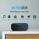 ECHO DOT 3RD GEN 2018 SMART SPEAKER WITH ALEXA CHARCOAL | ECHOGEN3 - Image 2