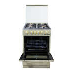 ELECTROMAX 4 BURNERS GASRANGE CREME | EMX-204C - Image 4