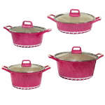 EPICURE COOKWARE SET PINK 4 PCS | EP-808SET - Image 3