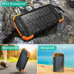 BLAVOR SOLAR POWERBANK 10000MAH WITH FLASHLIGHT COMPASS SOLAR PANEL CHARGING | PN-W05 - Image 6
