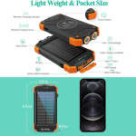 BLAVOR SOLAR POWERBANK 10000MAH WITH FLASHLIGHT COMPASS SOLAR PANEL CHARGING | PN-W05 - Image 7
