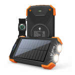 BLAVOR SOLAR POWERBANK 10000MAH WITH FLASHLIGHT COMPASS SOLAR PANEL CHARGING | PN-W05