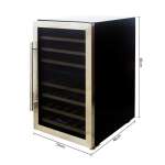 PREMIUM LEVELLA 43 BOTTLE DUAL ZONE FREESTANDING WINE COOLER | PWC436KS - Image 6