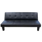 LEATHER SOFA BED | SF-B01-BK
