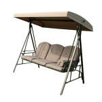 3 SEAT OUTDOOR SWING CREME WITH PILLOW | WF-HC-2001