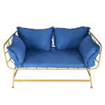 ELEGANT 4 PIECES LIGHT BLUE INDOOR/OUTDOOR SET | WF-SOSET4B - Image 2