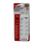 NIPPON AMERICA 8 OUTLETS POWERSTRIP WITH TRIPLE USB PORTS | 17-81803U - Image 2