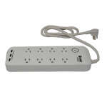 NIPPON AMERICA 8 OUTLETS POWERSTRIP WITH TRIPLE USB PORTS | 17-81803U - Image 5
