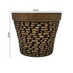 PLASTIC ROUND FLOWER POT | 51872 - Image 5