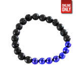 LAPIS LAZULI WITH LAVA BEADS BRACELET | BL-BLLAVA-BR - Image 2