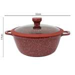 LOTUS HOME COLLECTION COOKING POT 24 CM RED | LHC-CER24 - Image 6