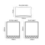 SCARLETT CLASSICS KING BEDSHEET SET 250 THREAD COTTON | NV-1274 - Image 13