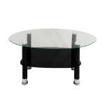 OVAL COFFEE TABLE BLACK | PRIMO-C421057