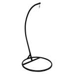 OUTDOOR SINGLE BROWN SWING WITH GREY CUSHION | WF-SE1 - Image 2