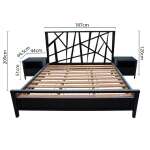 SURINAME MADE BED BLACK WIDOW 180X200 | | BLACK WIDOW BED - Image 6