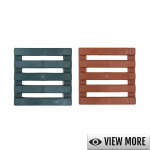 SQUARE PLANT POT STAND WITH WHEELS | VARIETY