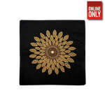 HANDMADE INDIAN BLACK PILLOW CASE | PC-BLCKGOFLOW