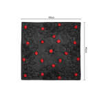 HANDMADE INDIAN BLACK WITH RED ROSE PILLOW CASE | PC-BLCKRR - Image 7
