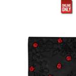 HANDMADE INDIAN BLACK WITH RED ROSE PILLOW CASE | PC-BLCKRR - Image 4