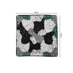 HANDMADE INDIAN BLACK SILVER GRAY PILLOW CASE | PC-BLCKSILG - Image 4