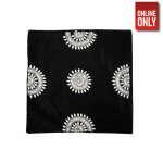 HANDMADE INDIAN BLACK PILLOW CASE | PC-BLCKWHYFLOW