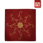 HANDMADE INDIAN RED PILLOW CASE | PC-RYFLOW - Image 6