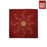 HANDMADE INDIAN RED PILLOW CASE | PC-RYFLOW