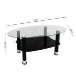 OVAL COFFEE TABLE BLACK | PRIMO-C421057 - Image 4