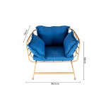 ELEGANT 4 PIECES LIGHT BLUE INDOOR/OUTDOOR SET | WF-SOSET4B - Image 5