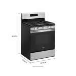 WHIRLPOOL 5 CUFT GAS RANGE WITH CENTER OVAL BURNER | WFG525S0JS - Image 4