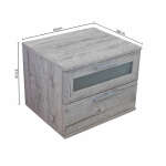 JACK BEDSIDE TABLE WITH 2 DRAWERS | 616-001 - Image 8