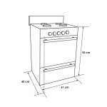 ABBA 4 BURNER GAS RANGE | AG 202-6 - Image 2