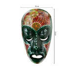WOODEN TRIBAL FACE MASK WALL DECORATION 25CM | BALINJ370220 - Image 3