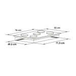 ABBA 5 BURNER SAFETY GLASS BUILT-IN GAS COOKTOP | CG 501 V5S TC - Image 6