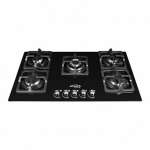 5 BURNER GAS COOKTOP GAS ON GLASS