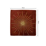 HANDMADE INDIAN BROWN PILLOW CASE | PC-BROGO - Image 5