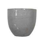 PLANT POTTERY OVAL WHITE | POTGL21-301121 - Image 3