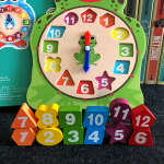 WOODEN TOY CLOCK