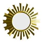 DECOR WALL CLOCK WITH MIRRORS GOLD | PRIMO-C521165 - Image 8