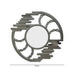 WALL DECOR MIRROR SILVER | PRIMO-C521171 - Image 5