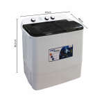 COMFORT TWINTUB WASHING MACHINE 8KG | TWT80-5001-22 - Image 8