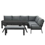 GARDEN IMPRESSIONS RONDO DINNER SET 6 PCS CARBON BLACK/MYSTIC GREY | 57990EG