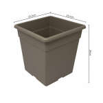 PRIDE GARDEN BROWN PLASTIC POT 25CM | SG-44791 - Image 5