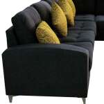 GREY BURGOS SOFA 3 SEATER + LOUNGER | 0084146+47 - Image 4