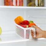 WHITE PLASTIC STORAGE BASKET Q21-1 | 8541343 - Image 5