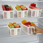 WHITE PLASTIC STORAGE BASKET Q21-1 | 8541343 - Image 6