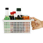 WHITE PLASTIC STORAGE BASKET Q21-1 | 8541343 - Image 4