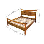 ACHI BED WOODEN KING SIZE 180 x 200CM | ACHI - Image 6