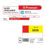 HP 14" INTEL CORE I5-1135G7, 8 GB RAM, 256 GB SSD WINDOWS 10 LAPTOP | 14-DQ2088WM - Image 2